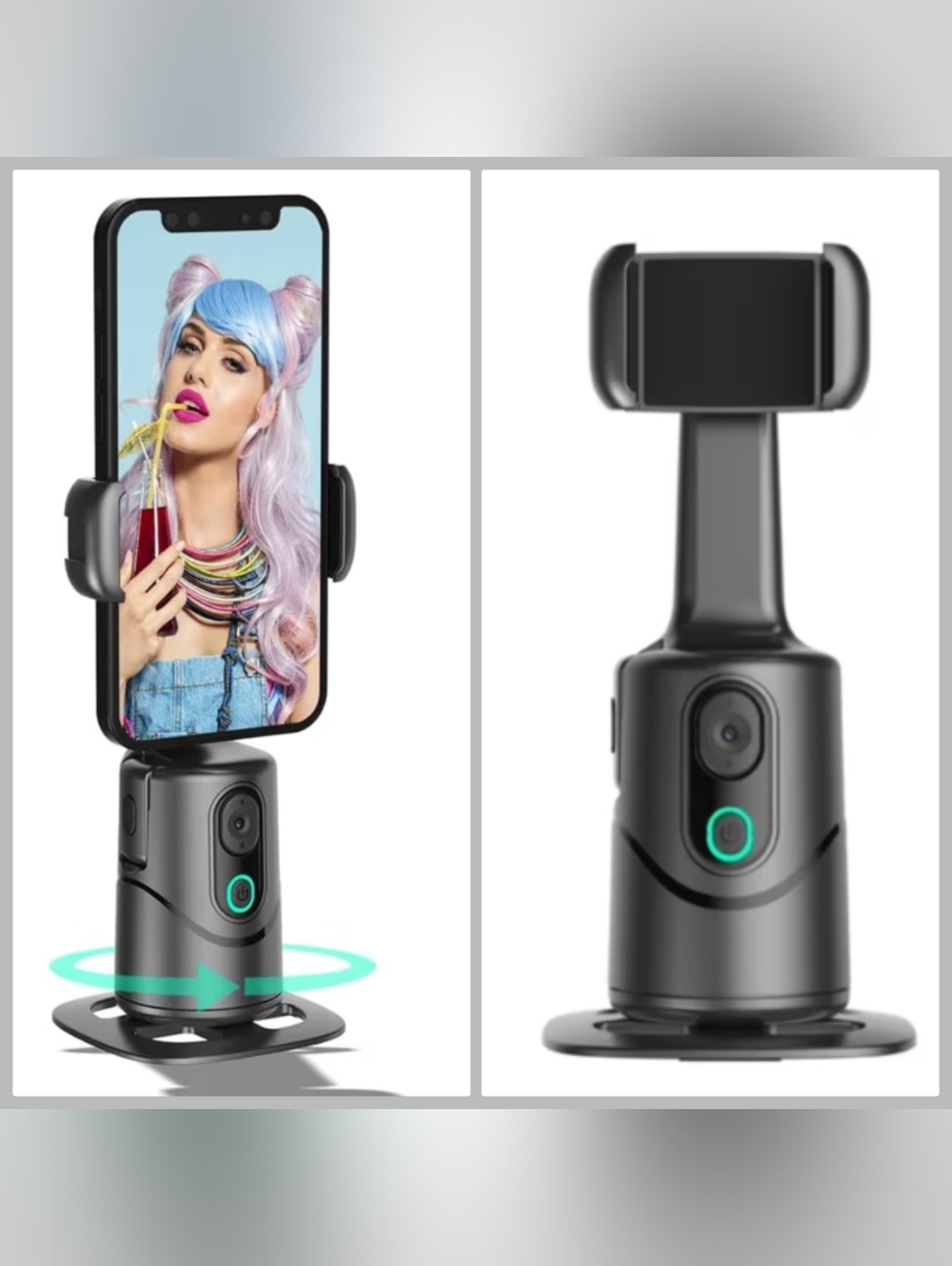 🆕️ Intelligent 360 Degree Smart Shooting Auto-Tracking Phone Mount- Hands Free